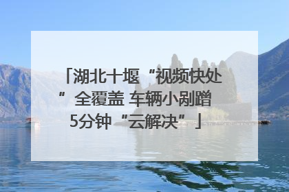 湖北十堰“视频快处”全覆盖 车辆小剐蹭5分钟“云解决”