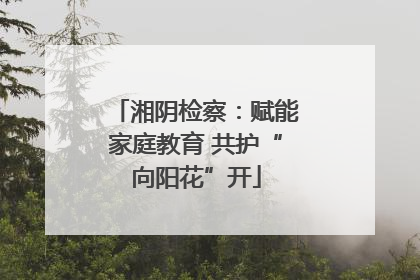湘阴检察：赋能家庭教育 共护“向阳花”开