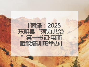 菏泽：2025东明县“菏力共治”第一书记·电商赋能培训班举办