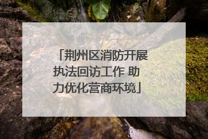 荆州区消防开展执法回访工作 助力优化营商环境