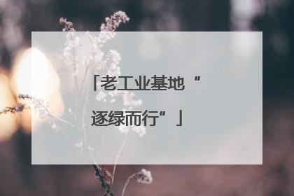 老工业基地“逐绿而行”