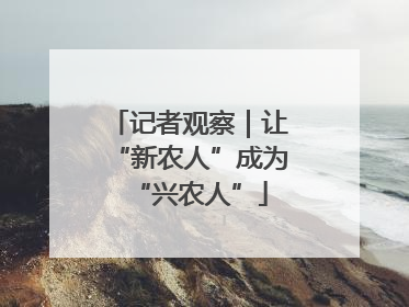 记者观察｜让“新农人”成为“兴农人”