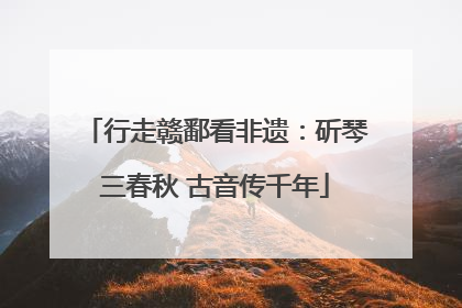 行走赣鄱看非遗：斫琴三春秋 古音传千年