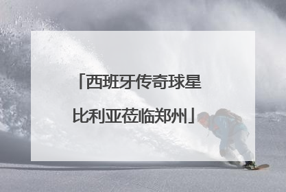 西班牙传奇球星 比利亚莅临郑州