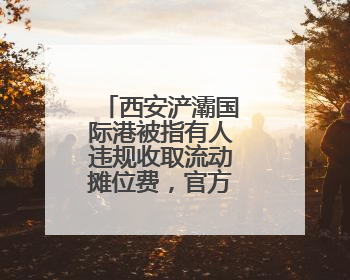 西安浐灞国际港被指有人违规收取流动摊位费，官方：建议报警