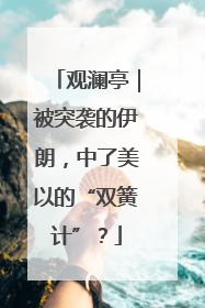 观澜亭｜被突袭的伊朗，中了美以的“双簧计”？