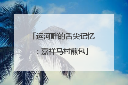 运河畔的舌尖记忆：嘉祥马村煎包