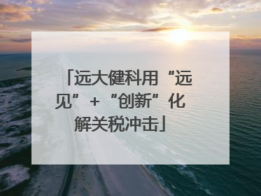 远大健科用“远见”+“创新”化解关税冲击