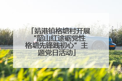 靖港镇格塘村开展“韶山红途砺党性 格塘先锋践初心”主题党日活动