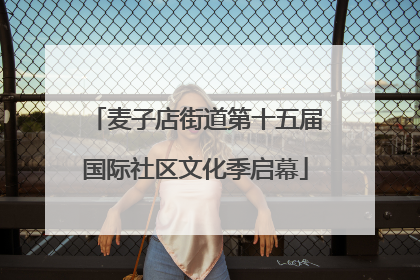麦子店街道第十五届国际社区文化季启幕