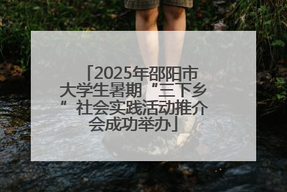 2025年邵阳市大学生暑期“三下乡”社会实践活动推介会成功举办